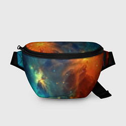 Поясная сумка Столкновение двух космических галактик, цвет: 3D-принт