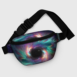 Поясная сумка Разноцветное космическое завихрение, цвет: 3D-принт — фото 2