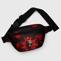 Поясная сумка Slipknot red satan star, цвет: 3D-принт — фото 2