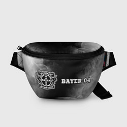 Поясная сумка Bayer 04 sport на темном фоне: надпись и символ, цвет: 3D-принт