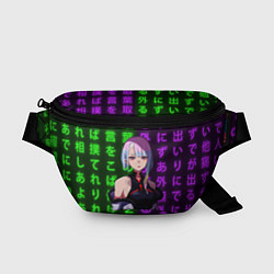 Поясная сумка Люси и неоновые иероглифы, цвет: 3D-принт