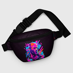 Поясная сумка Jason Statham - pop art, цвет: 3D-принт — фото 2