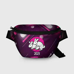 Поясная сумка Кролики 2023, цвет: 3D-принт