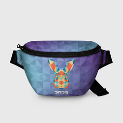 Поясная сумка Кролик из мозаики 2023, цвет: 3D-принт