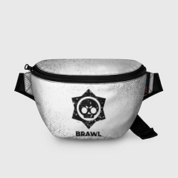Поясная сумка Brawl Stars с потертостями на светлом фоне, цвет: 3D-принт