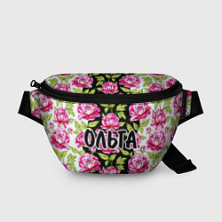 Поясная сумка Ольга в цветах, цвет: 3D-принт