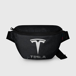 Поясная сумка Tesla логотип - матовое стекло, цвет: 3D-принт