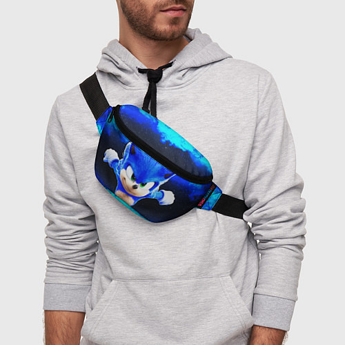 Поясная сумка Sonic неоновый дым / 3D-принт – фото 3