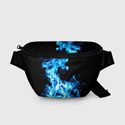 Поясная сумка Красивый неоновый синий огонь