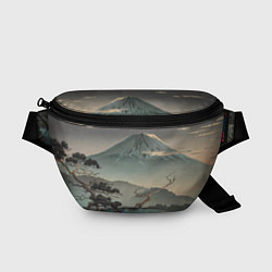 Поясная сумка Великий вулкан Фудзияма, цвет: 3D-принт