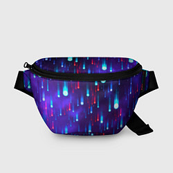 Поясная сумка Neon rain, цвет: 3D-принт