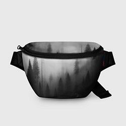 Поясная сумка Красивый туманный лес, цвет: 3D-принт