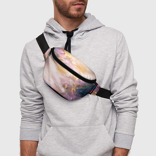 Поясная сумка Аморфное абстрактное космическое красочное небо / 3D-принт – фото 3