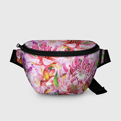 Поясная сумка Цветочный рай, цвет: 3D-принт