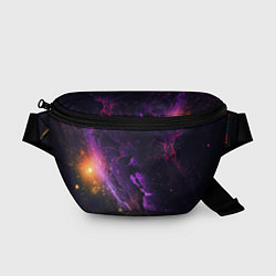 Поясная сумка Неоновое пространство космоса, цвет: 3D-принт