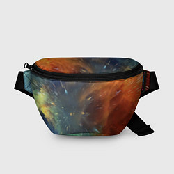 Поясная сумка Космический снегопад, цвет: 3D-принт