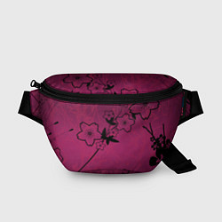 Поясная сумка Pink Flower, цвет: 3D-принт