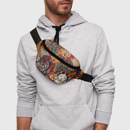 Поясная сумка Иредзуми: демон и дракон / 3D-принт – фото 3