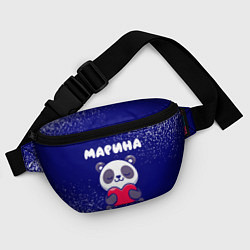 Поясная сумка Марина панда с сердечком, цвет: 3D-принт — фото 2