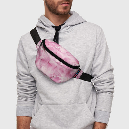 Поясная сумка Розовые перышки / 3D-принт – фото 3