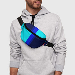 Поясная сумка Контрастные вертикальные полосы, цвет: 3D-принт — фото 2