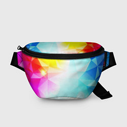 Поясная сумка Gradient colors geometry, цвет: 3D-принт