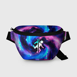 Поясная сумка Portal неоновый космос, цвет: 3D-принт