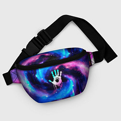 Поясная сумка Death Stranding неоновый космос, цвет: 3D-принт — фото 2