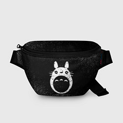 Поясная сумка Totoro с потертостями на темном фоне, цвет: 3D-принт