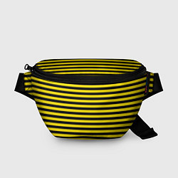 Поясная сумка Черно-желтые осиные полосы, цвет: 3D-принт