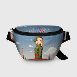Поясная сумка Боевая девчонка, цвет: 3D-принт