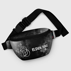 Поясная сумка Elden Ring glitch на темном фоне: надпись и символ, цвет: 3D-принт — фото 2
