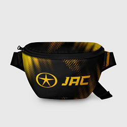 Поясная сумка JAC - gold gradient: надпись и символ, цвет: 3D-принт