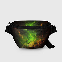 Поясная сумка Зеленый туман, цвет: 3D-принт