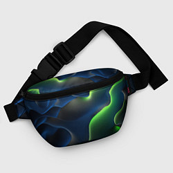 Поясная сумка Плиты и неоновое свечение, цвет: 3D-принт — фото 2