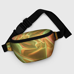 Поясная сумка Золотой шёлк и отливы, цвет: 3D-принт — фото 2
