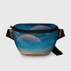 Поясная сумка Пустыня и очертания планеты, цвет: 3D-принт