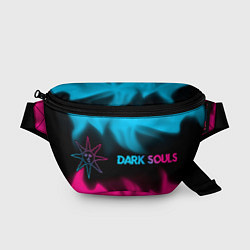Поясная сумка Dark Souls - neon gradient: надпись и символ, цвет: 3D-принт