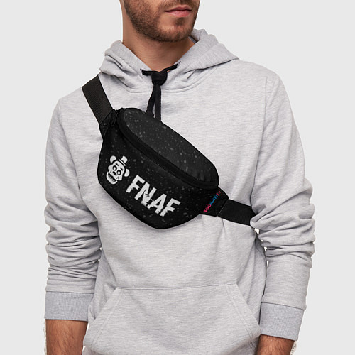 Поясная сумка FNAF glitch на темном фоне: надпись и символ / 3D-принт – фото 3