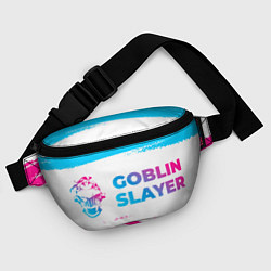 Поясная сумка Goblin Slayer neon gradient style: надпись и симво, цвет: 3D-принт — фото 2
