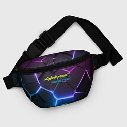 Поясная сумка Cyberpunk 2077 phantom liberty neon, цвет: 3D-принт — фото 2