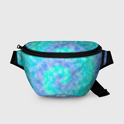 Поясная сумка Тай дай морская волна, цвет: 3D-принт