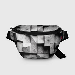 Поясная сумка Каменные плиты и обман зрения, цвет: 3D-принт