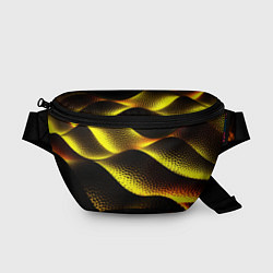 Поясная сумка Золотистые линии, цвет: 3D-принт