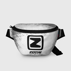 Поясная сумка Zotye speed на светлом фоне со следами шин