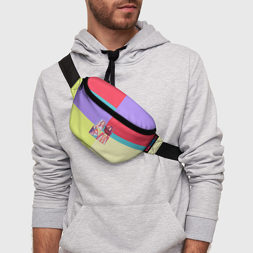 Поясная сумка Блек Пинк - разноцветный / 3D-принт – фото 3