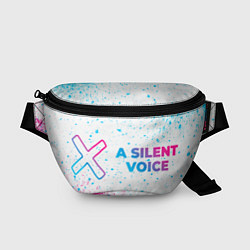Поясная сумка A Silent Voice neon gradient style: надпись и симв, цвет: 3D-принт