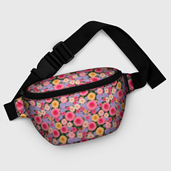 Поясная сумка Узор цветами, цвет: 3D-принт — фото 2