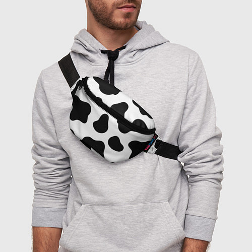 Поясная сумка Принт - пятна коровы / 3D-принт – фото 3