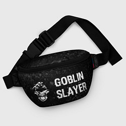 Поясная сумка Goblin Slayer glitch на темном фоне: надпись и сим, цвет: 3D-принт — фото 2
